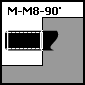 Тип вывода M-M8-90°